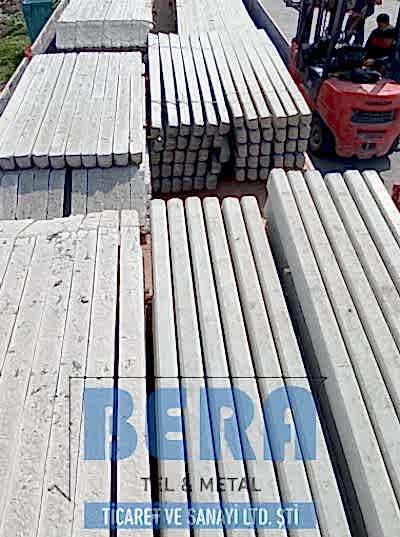 Düz Beton Çit Direği